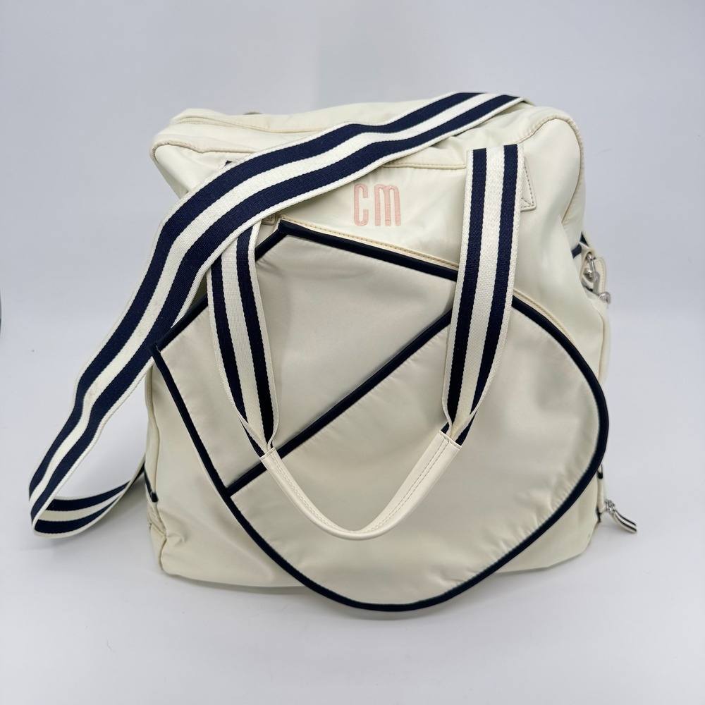Mark Graham Pickleball Tennis Bag Monogram CM Paddle Tote Shoulder Preppy Ivy